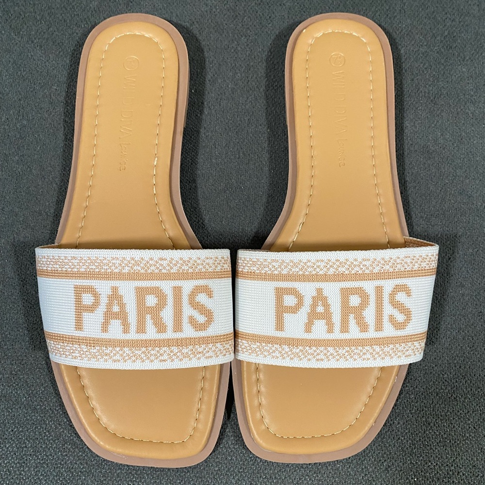 ⭐️NEW Wild Diva Lounge Flat Sandals for Women Comfortable Slip On Slide Sandals - Picture 12 of 15